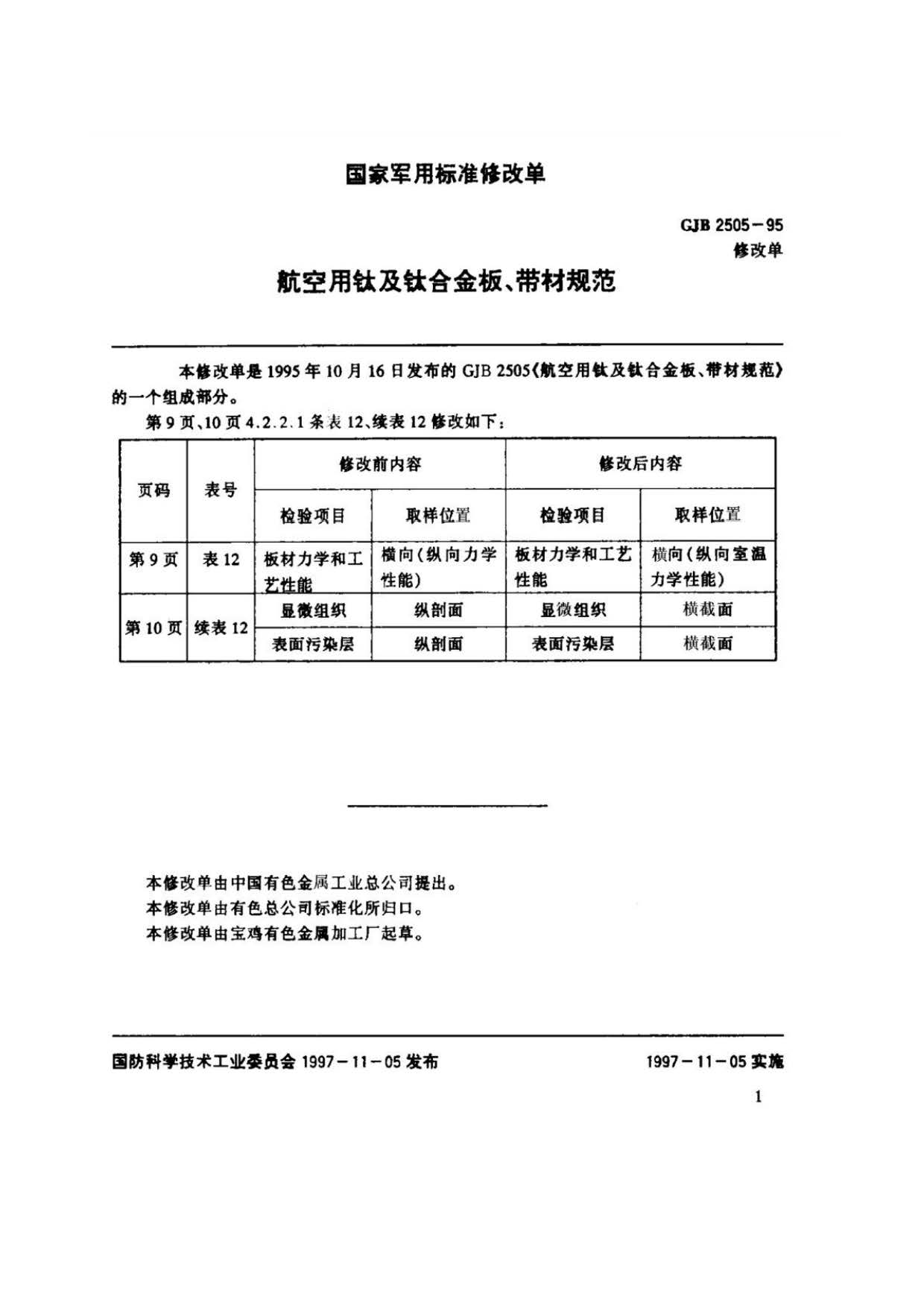 航空用鈦及鈦合金板、帶材規范